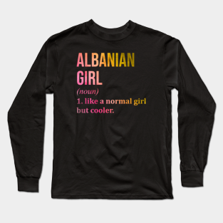albanian long sleeve t-shirt